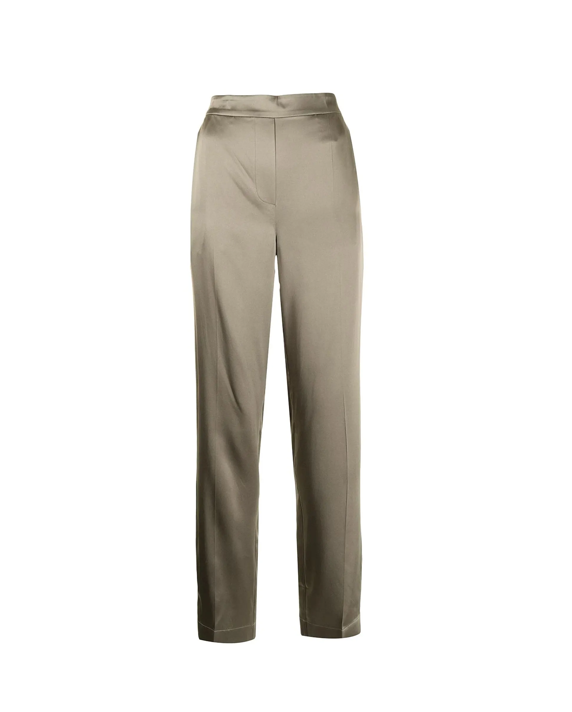 TOVA TROUSERS SILK SATIN / PEWTER