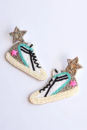 TURQUOISE SNEAKER EARRINGS