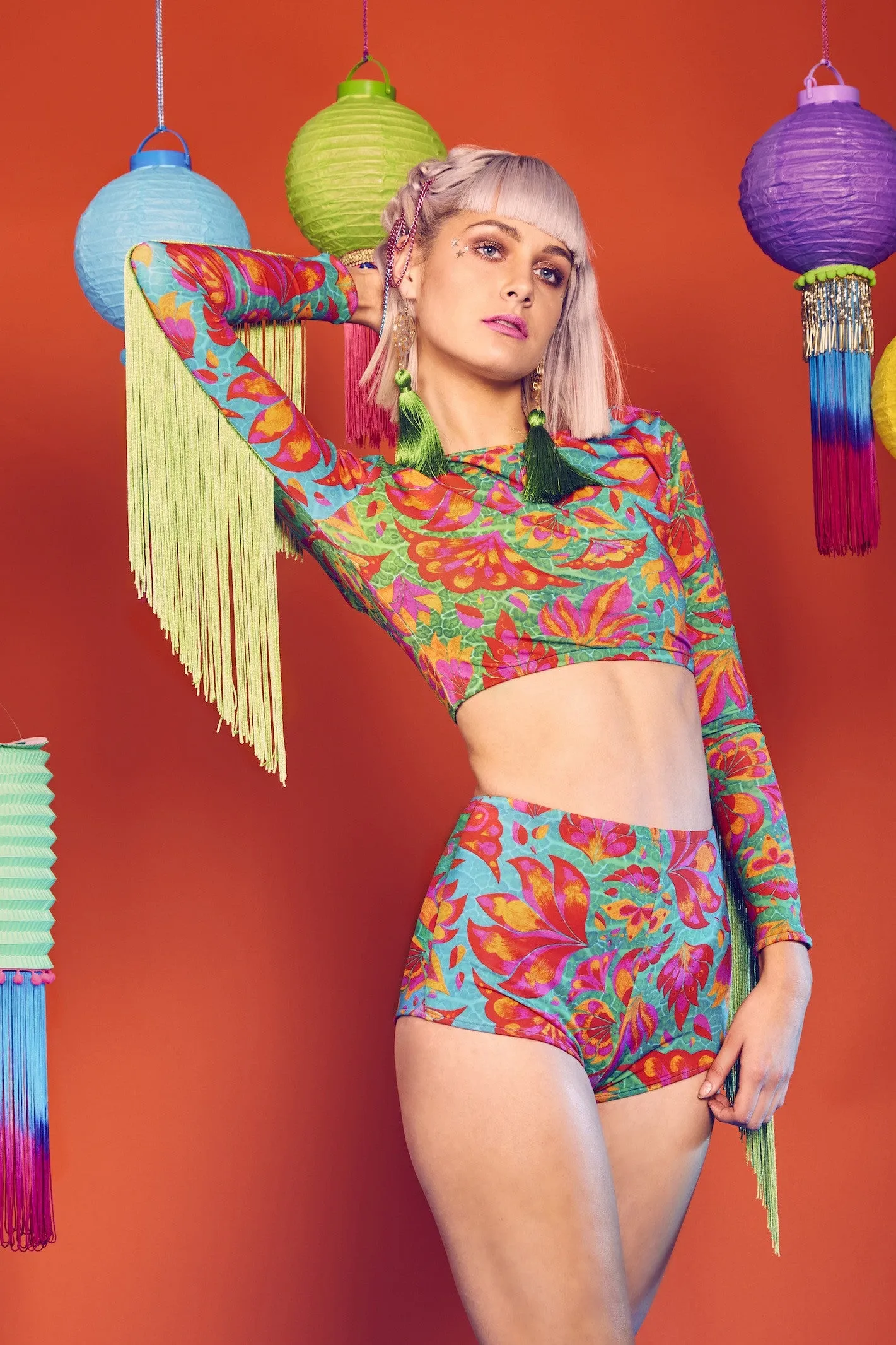 Vendala Fringed Crop Top