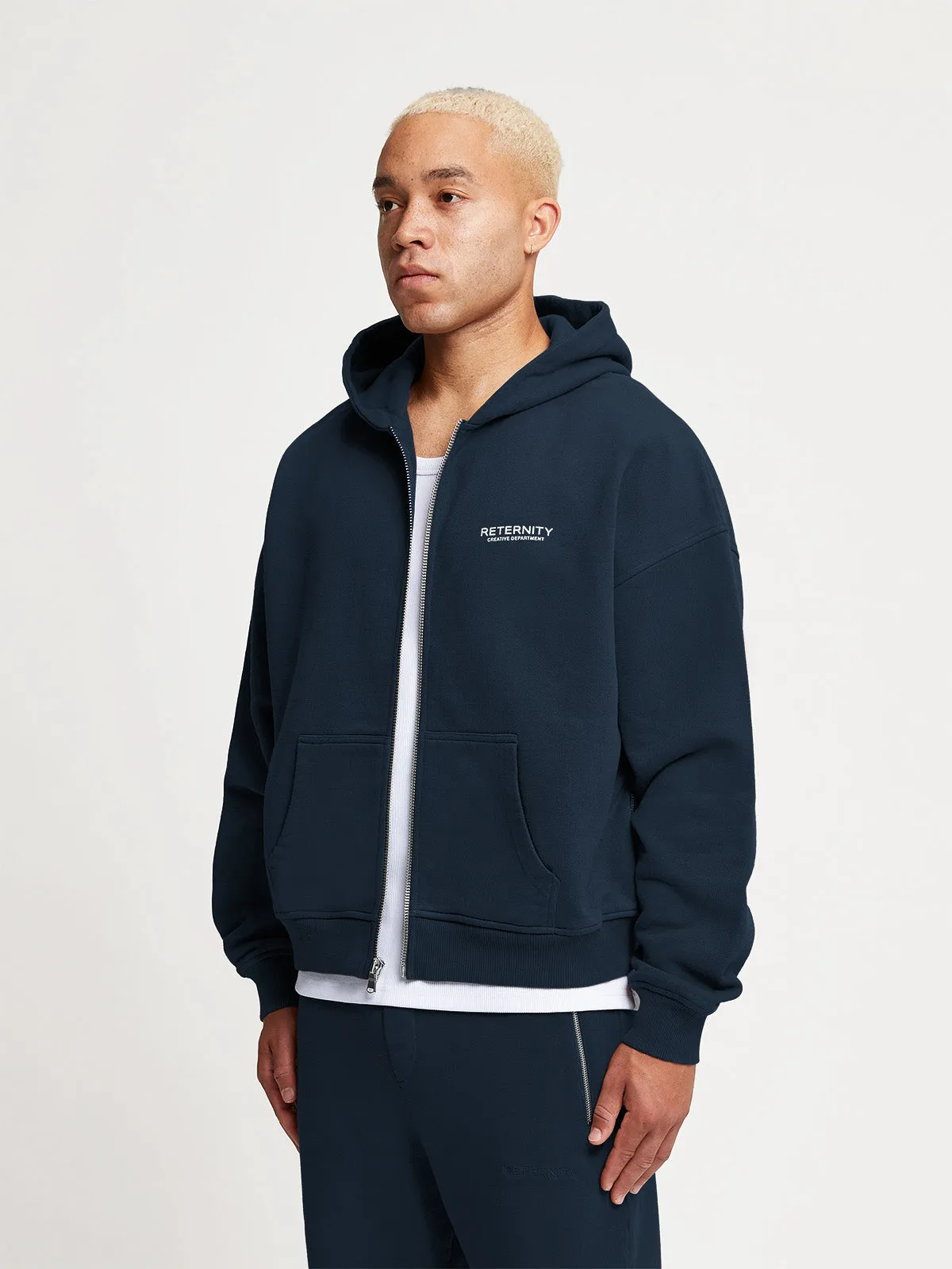 ZIP HOODIE CREATIVE DEPT - NAVY